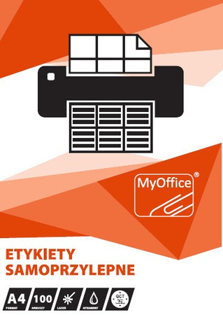 Etykiety MyOffice A4 105x148mm białe (100)