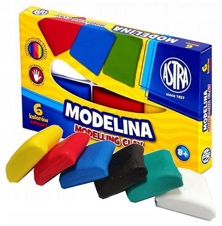 Modelina Astra 20g x6 kolorów