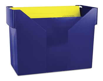 Pojemnik na teczki zawieszane Donau (+ 5 teczek) granatowy