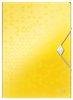Teczka PP z gumką Leitz Wow A4/15mm żółta