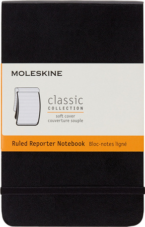 Notatnik Moleskine Reporter P (9x14cm) linia czarny