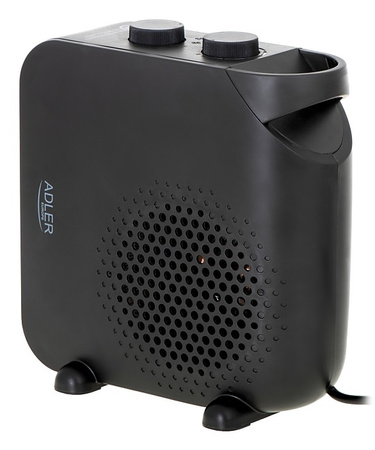 Termowentylator ADLER AD 7725w, z regulacją siły nadmuchu, biały