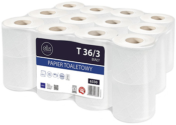 Papier toaletowy Ellis 36m 3w celuloza biały (24)