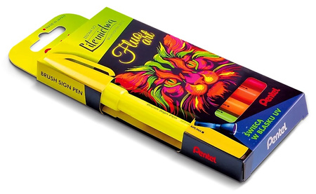 Pisaki pędzelkowe Pentel Brush Sign Pen SES15C 5 kolorów