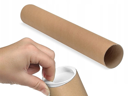 Tuba tekturowa OFFICE PRODUCTS śr. 100 mm, dł. 550 mm, na formaty A2, B3, B2