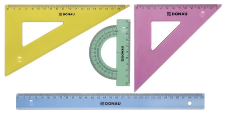 Zestaw geometryczny DONAU, duży, zawieszka, mix kolorów