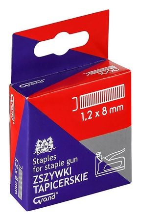 Zszywki tapicerskie Grand 1.2x8mm (1000)