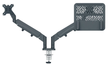 Ramię na monitor i laptop Leitz Ergo ciemnoszare