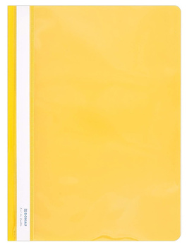 Skoroszyt DONAU, PVC, A4, twardy, 150/160mikr., żółty
