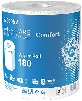 Czyściwo w rolce Velvet Care Professional 180m 2w celuloza białe