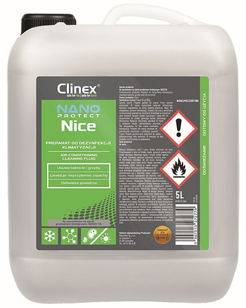 Preparat do dezynfekcji układów klimatyzacji i wentylacji CLINEX Nano Protect Silver Nice 5L 