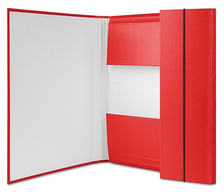 Teczka z gumką OFFICE PRODUCTS, PP, A4/15, 3-skrz., niebieska