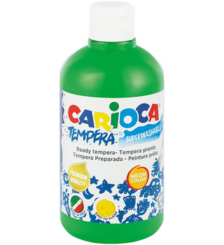 Farba tempera Carioca 500ml neon zielona