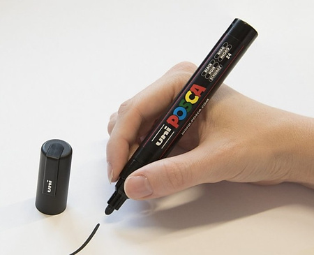 Markery z farbą plakatową Uni POSCA PC-5M 16 kolorów