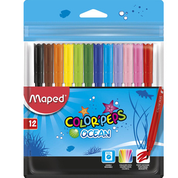 FLAMASTRY MAPED COLOR'PEPS OCEAN 12 KOLORÓW