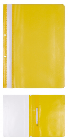 Skoroszyt OFFICE PRODUCTS, PP, A4, 2 otwory, 100/170mikr., wpinany, jasnozielony