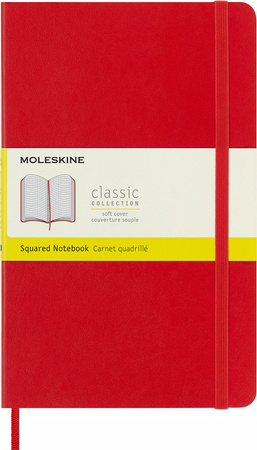 Notatnik Moleskine Classic L (13x21cm) kratka czerwony