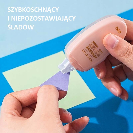 Klej w taśmie Deli Macaron 6mm/8m mix kolorów