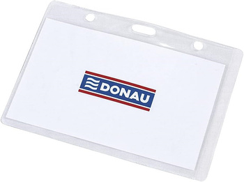 Identyfikator Donau 105x65mm PCV transparentny