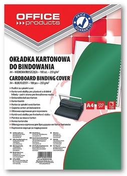 Okładki do bindowania Office Products Chromo A4 zielone (100)