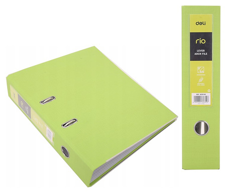 Segregator Deli Rio A4/76mm zielony