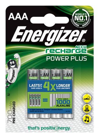 Akumulatorki Energizer Power Plus AAA HR3 700mAh (4)