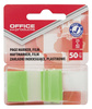 Zakładki indeksujące OFFICE PRODUCTS, PP, 25x43mm, 1x50 kart., blister, niebieskie