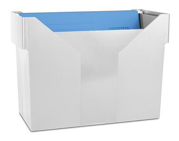 Pojemnik na teczki zawieszane Donau (+ 5 teczek) szary