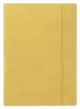 Teczka kartonowa z gumką Donau A4/400g w kratę żółta