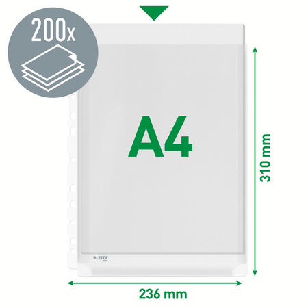 Koszulki na katalogi Leitz A4/170µm groszkowe (10)