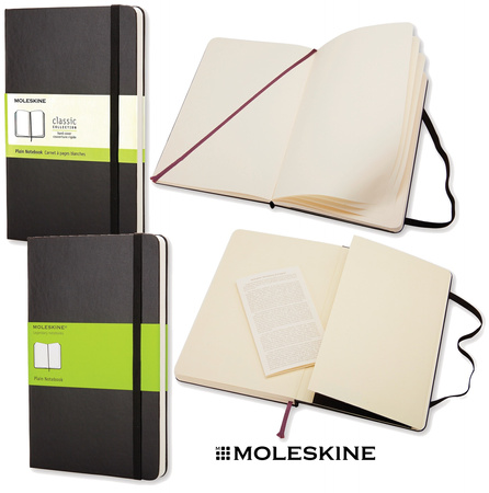 Notatnik Moleskine Classic L (13x21cm) gładki czarny