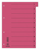 Przekładka DONAU, karton, A4, 235x300mm, 0-9, 1 karta z perforacją, czerwona