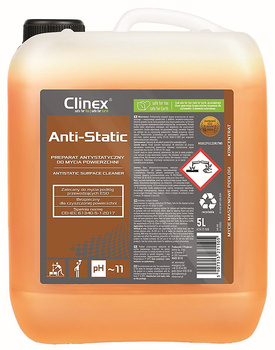 Preparat antystatyczny do mycia powierzchni CLINEX, Anty-Static, 5l