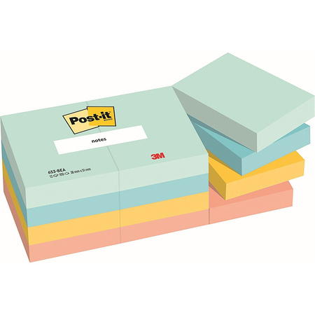 Karteczki Post-it 38x51mm (653-BEA) (12x100)