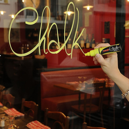 Marker kredowy Uni Chalk PWE-17K biały 