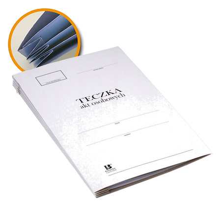 Teczka kartonowa akt osobowych Barbara A4/170g biała