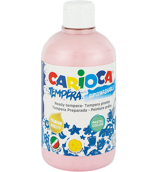 Farba tempera Carioca 500ml pastel różowa