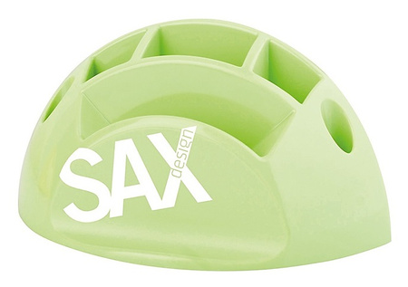 Przybornik na biurko SAX Design, z przegrodami, pomarańczowy