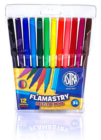 Flamastry Astra 12 kolorów