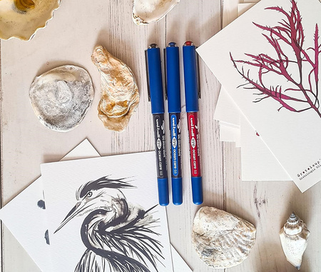 Pióro kulkowe Uni UB-150-ROP Eye niebieskie