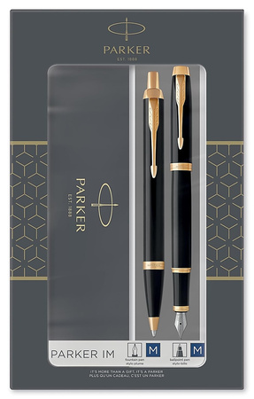 Pióro wieczne i długopis Parker IM Core Black GT