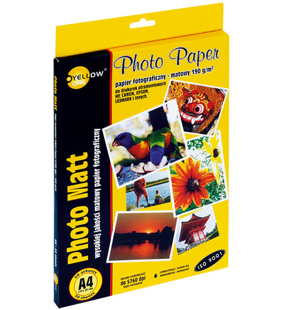 PAPIER FOTO YELLOW ONE A4 190g MAT (50)