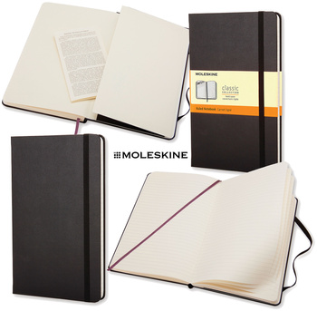 Notatnik Moleskine Classic L (13x21cm) linie czarny