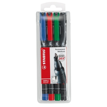 FOLIOPIS STABILO OHPEN UNIVERSAL 1,0mm 4 KOLORY