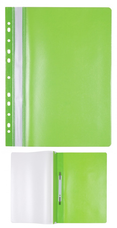 Skoroszyt OFFICE PRODUCTS, PP, A4, miękki, 100/170mikr., wpinany, granatowy