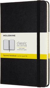NOTES MOLESKINE Classic M, 11,5x18 cm, w kratkę, twarda oprawa, 208 stron, 